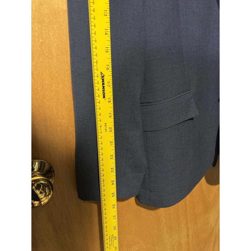 J.Crew Ludlow Tollegno 1900 42R Deconstructed Wool Sport Coat Blue Two Button - Picture 9 of 10